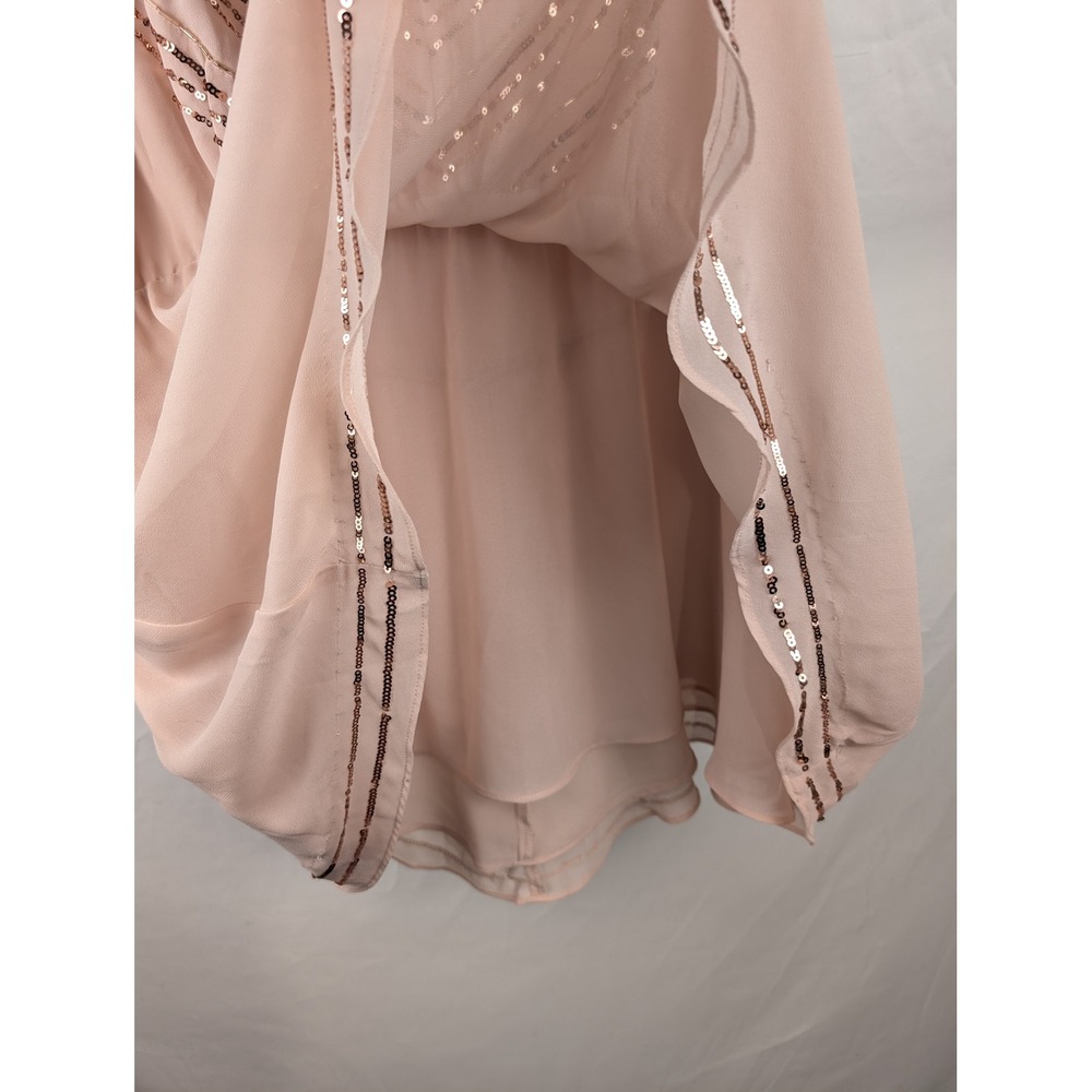 Torrid Y2K Sequin Babydoll Tank Size 2 2X Pink‎ Embellished Romantic Festival - Picture 6 of 9